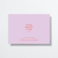 Modern Magic Save the Date Cards Gold Amethyst Signature smooth No