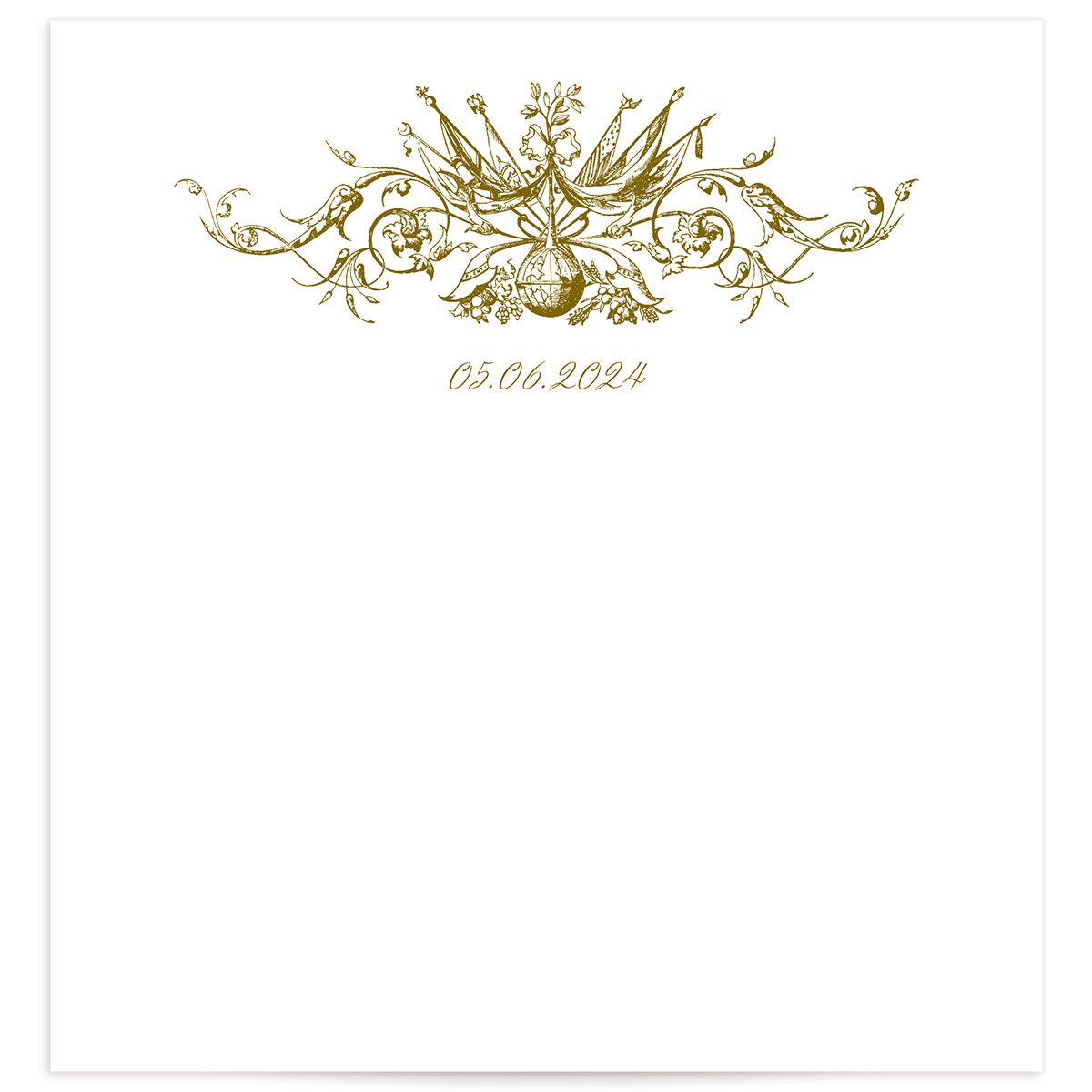Ornate Vintage Crest Standard Envelope Liners
