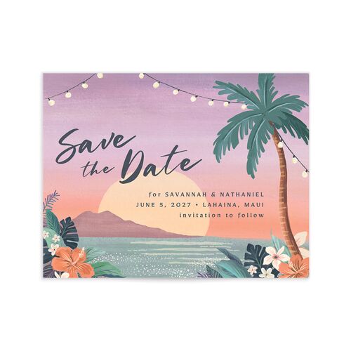 Vintage Island Save the Date Petite Cards