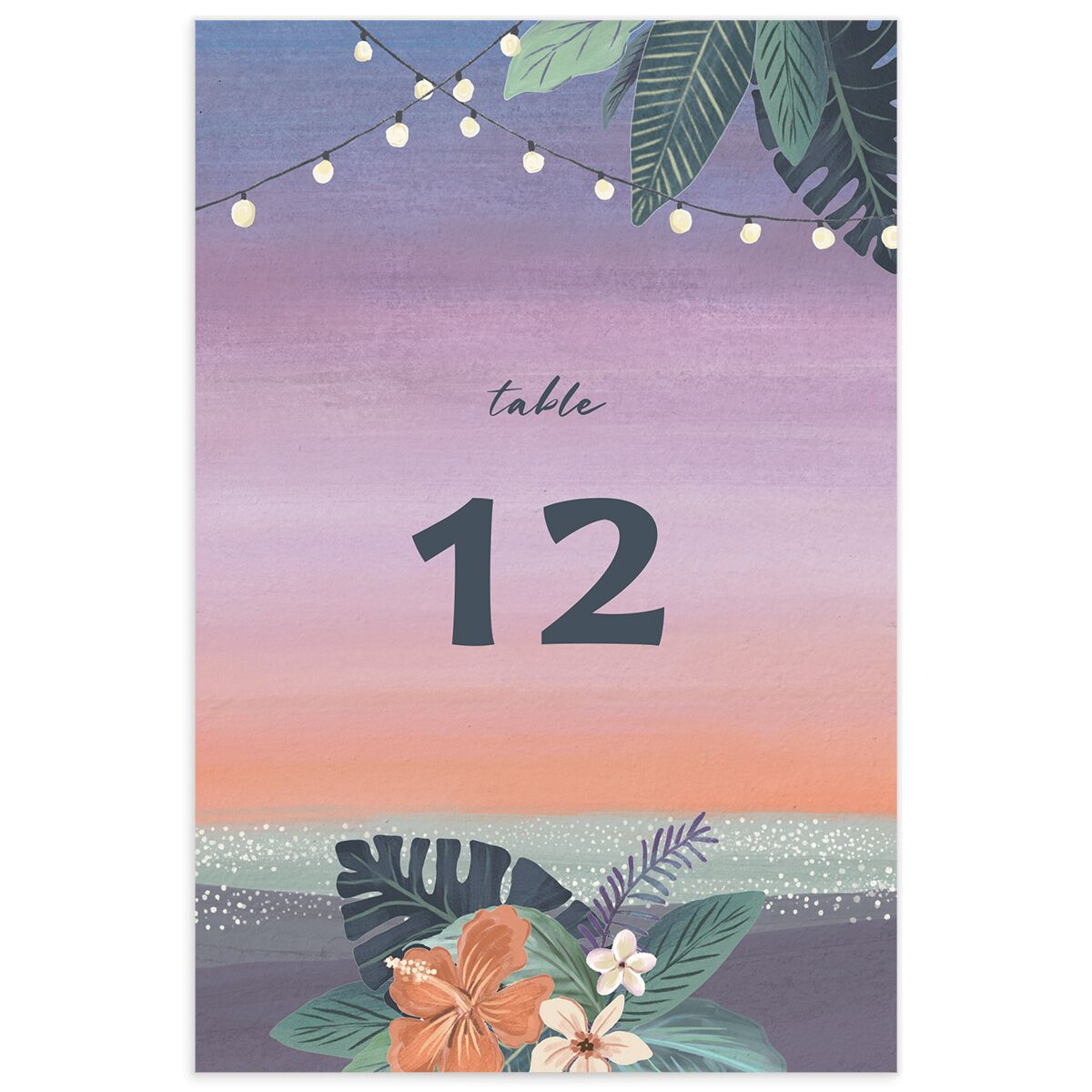 Vintage Island Table Numbers