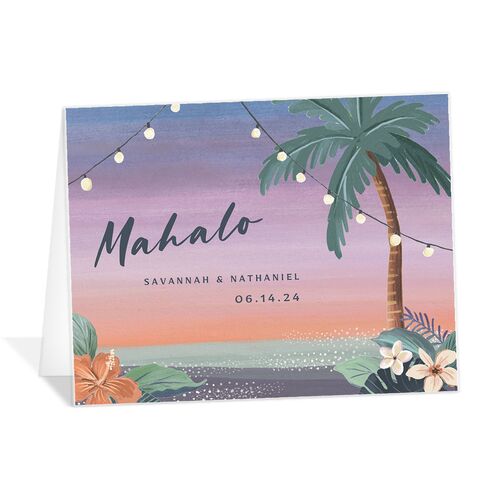 Vintage Island Thank You Cards