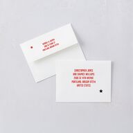 Gig Poster Save the Date Petite Cards Scarlet Signature smooth Blank No Standard