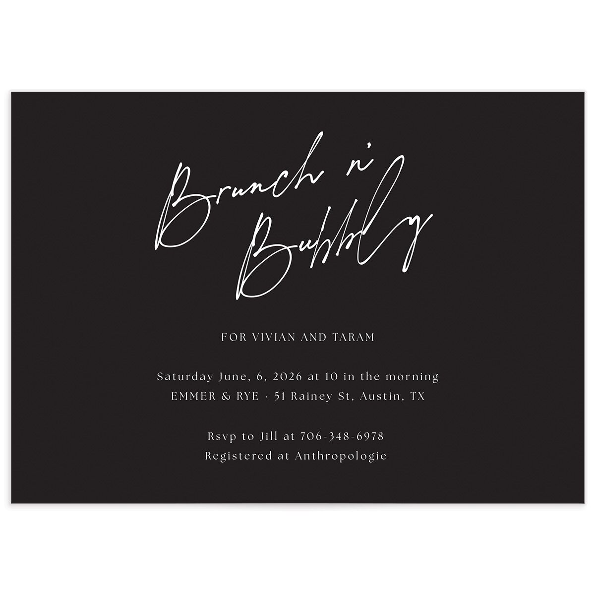 Just Love Bridal Shower Invitations