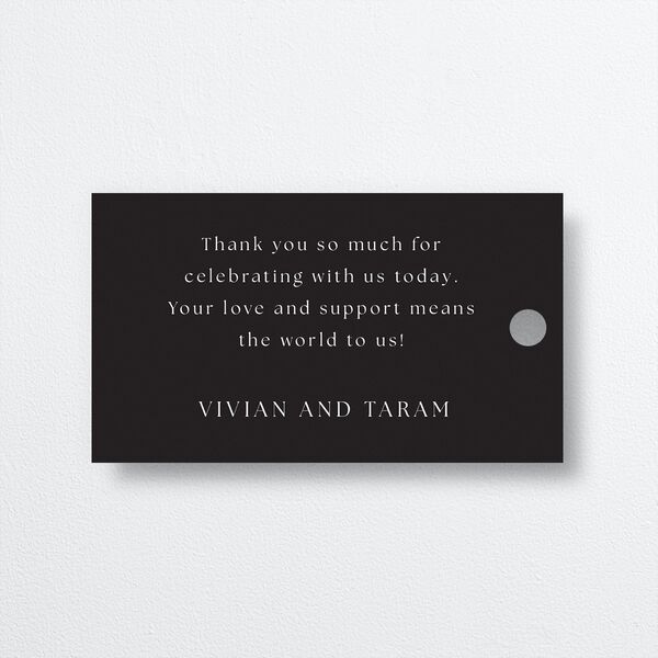 Just Love Favor Gift Tags Gold Licorice Signature