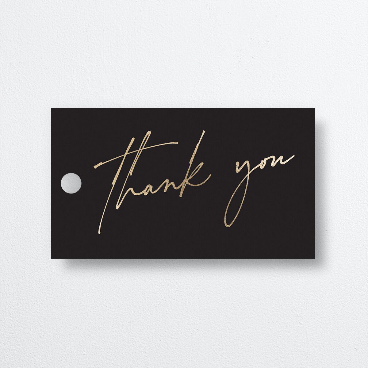 Just Love Favor Gift Tags Gold Licorice Signature