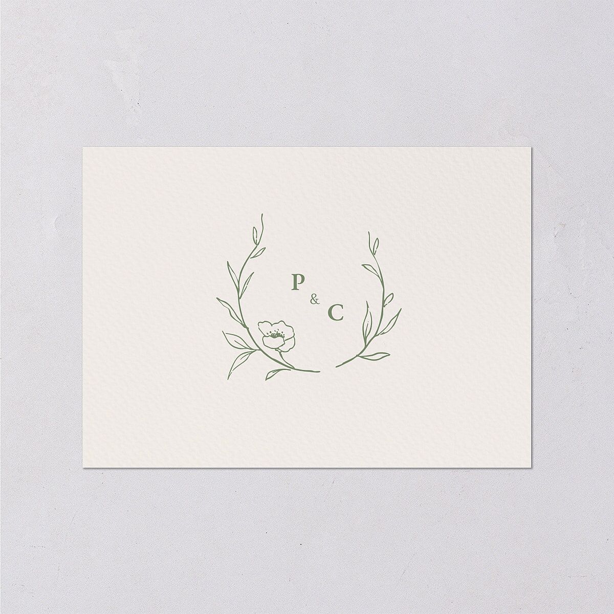 Graceful Botanical Foil Wedding Response Cards Greenery Gold Signature Standard