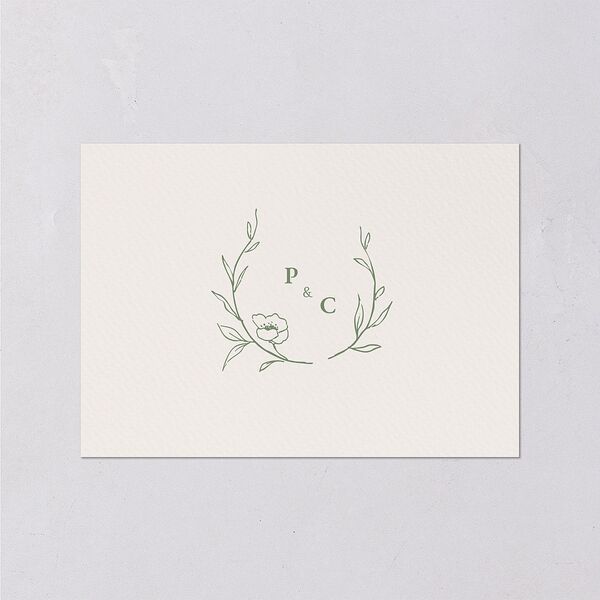 Graceful Botanical Foil Wedding Response Cards Greenery Gold Signature Standard