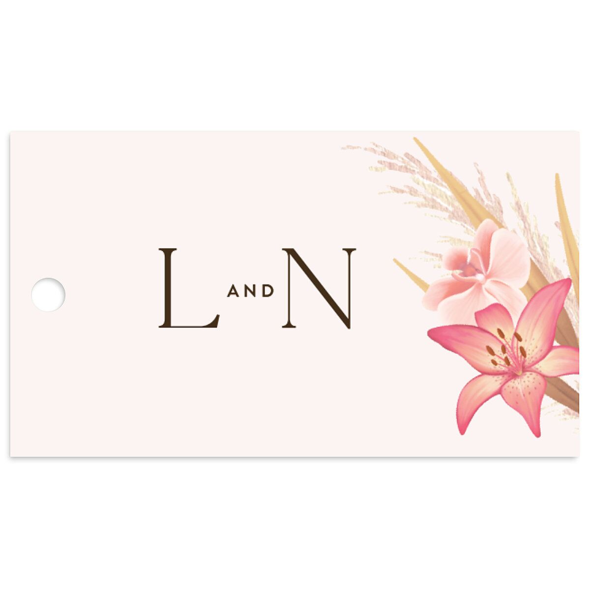 Tropical Oval Favor Gift Tags