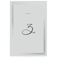 Classic Frame Table Numbers Silver Fog Signature
