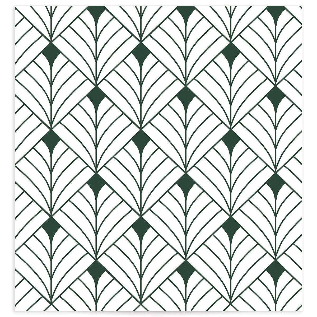 Ornate Elegance Standard Envelope Liners Dark Emerald Standard