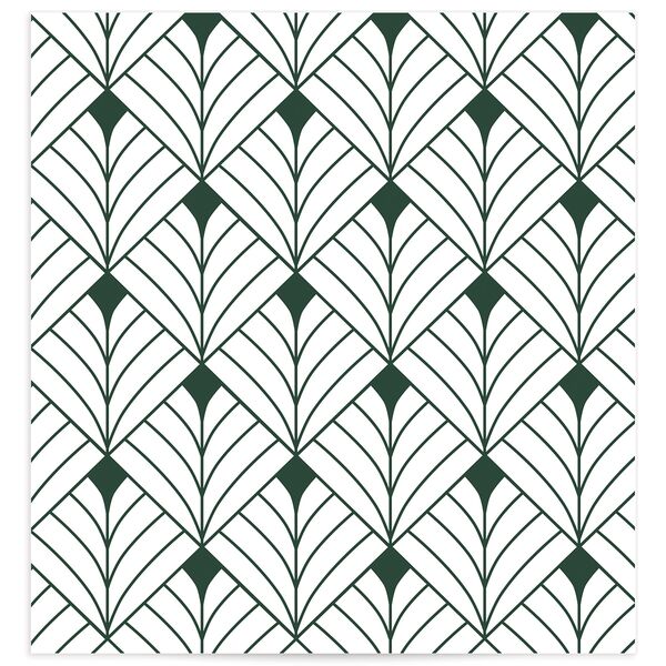Ornate Elegance Standard Envelope Liners Dark Emerald Standard