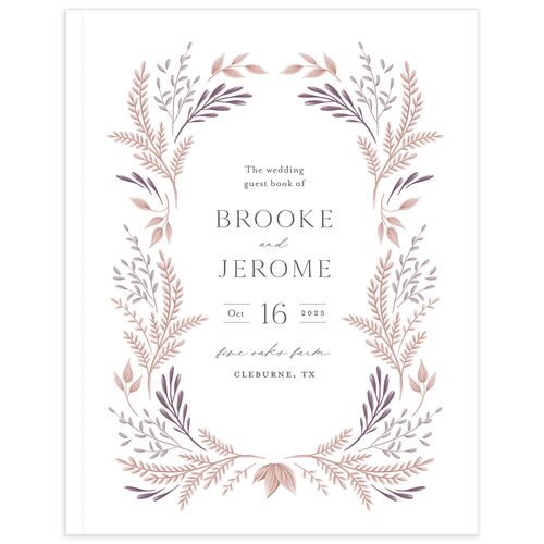 Rustic Frame Wedding Guest Book Espresso