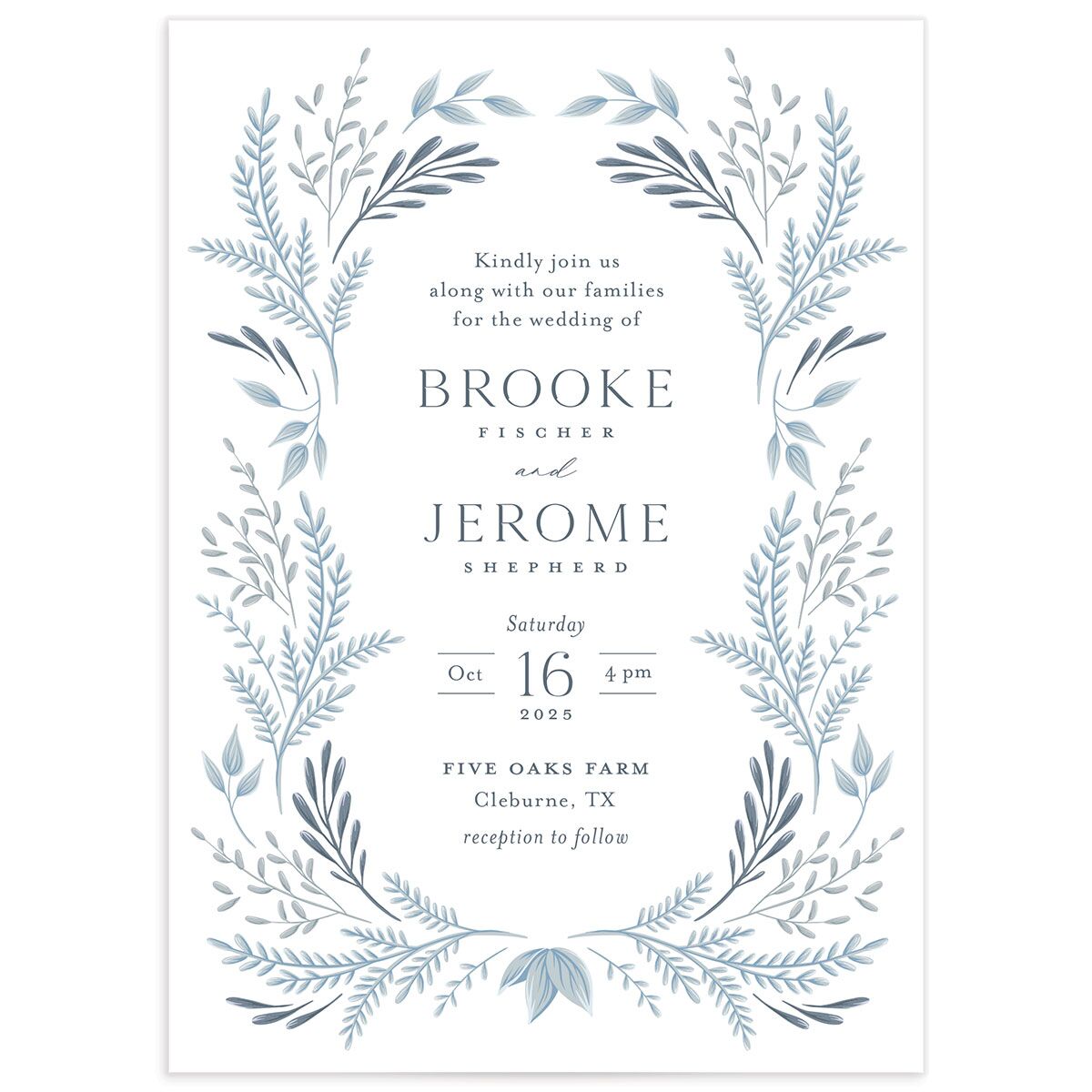 Rustic Frame Wedding Invitations