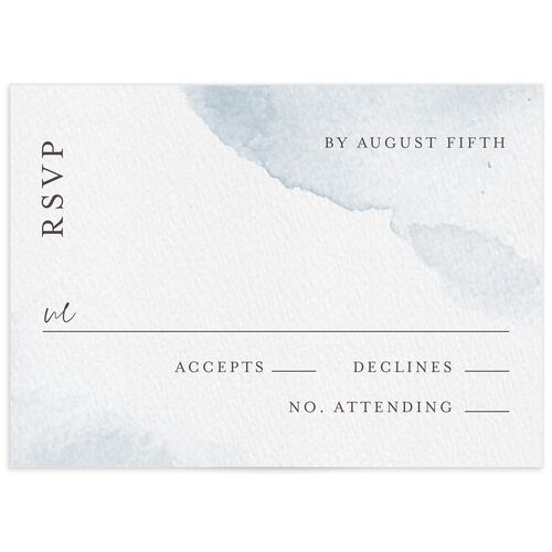 Watercolor Wash Wedding Response Cards Pool Signature