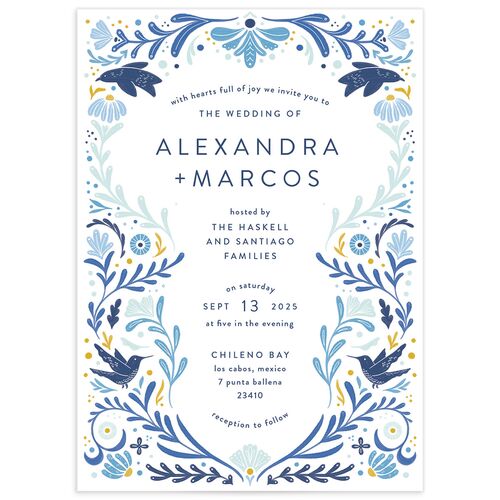 Folk Art Wedding Invitations - 