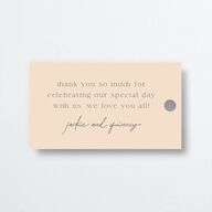 Rattan Sunshine Favor Gift Tags Gold Barely Peach Signature