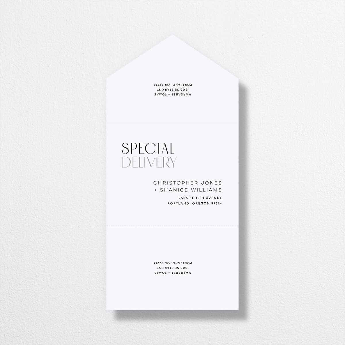 Real Talk All-in-One Wedding Invitations back