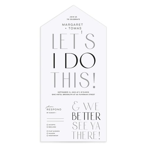 Real Talk All-in-One Wedding Invitations - 