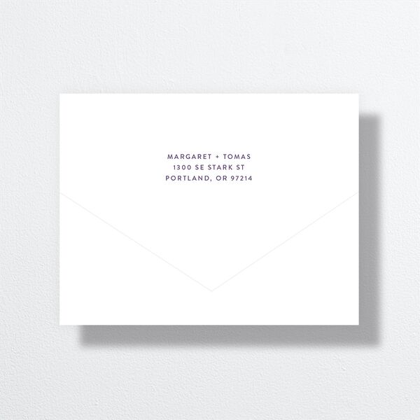 Real Talk All-in-One Wedding Invitations Sheer Lilac Signature Light Both Recipient and Return Addresses No