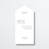 Real Talk All-in-One Wedding Invitations Sheer Lilac Signature Light Both Recipient and Return Addresses No