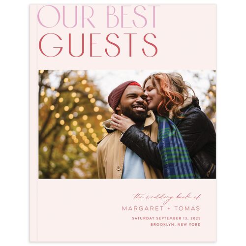 Real Talk Wedding Guest Book Peony
