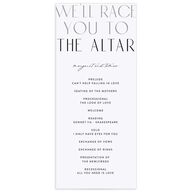 Real Talk Wedding Programs Cotton Signature