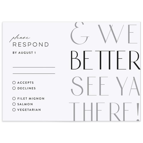 Real Talk Wedding Response Cards - 