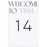 Real Talk Table Numbers Cotton Signature