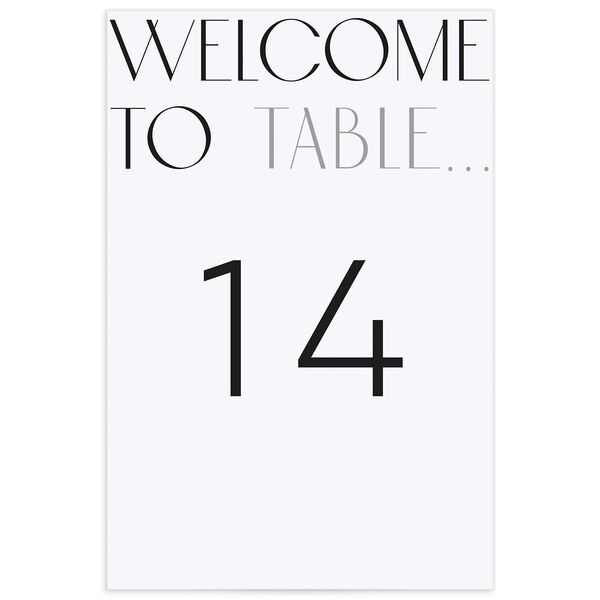 Real Talk Table Numbers Cotton Signature
