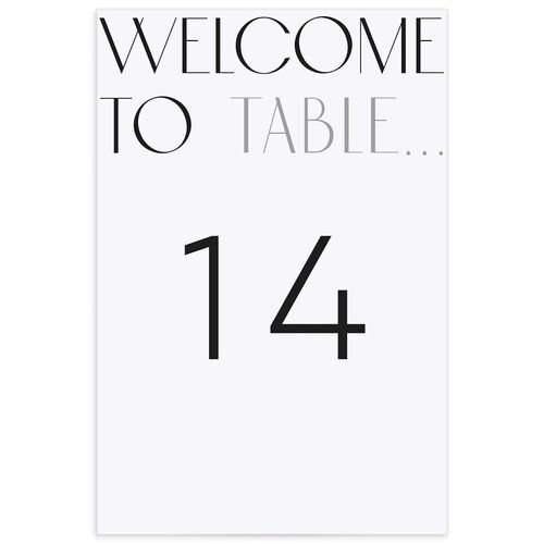 Real Talk Table Numbers Cotton Signature