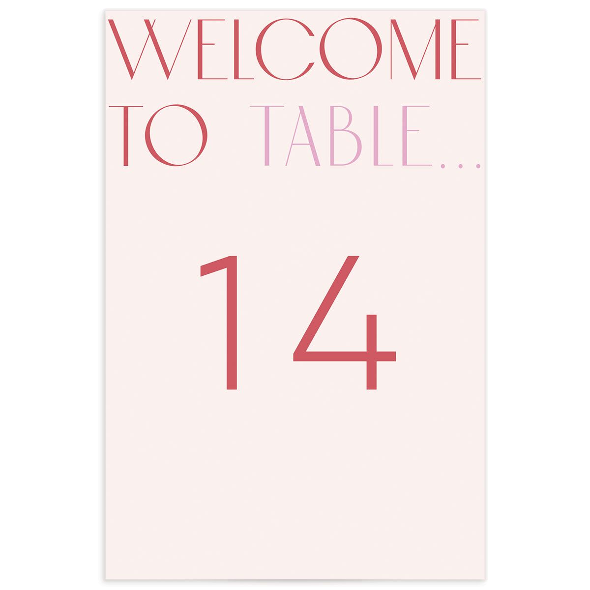 Real Talk Table Numbers