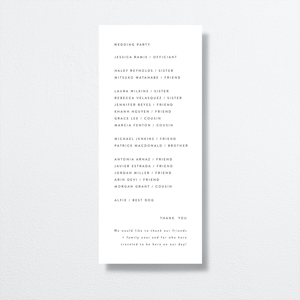 Bar Accent Wedding Programs — view 2