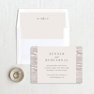 Gilded Rustic Rehearsal Dinner Invitations Champagne Signature