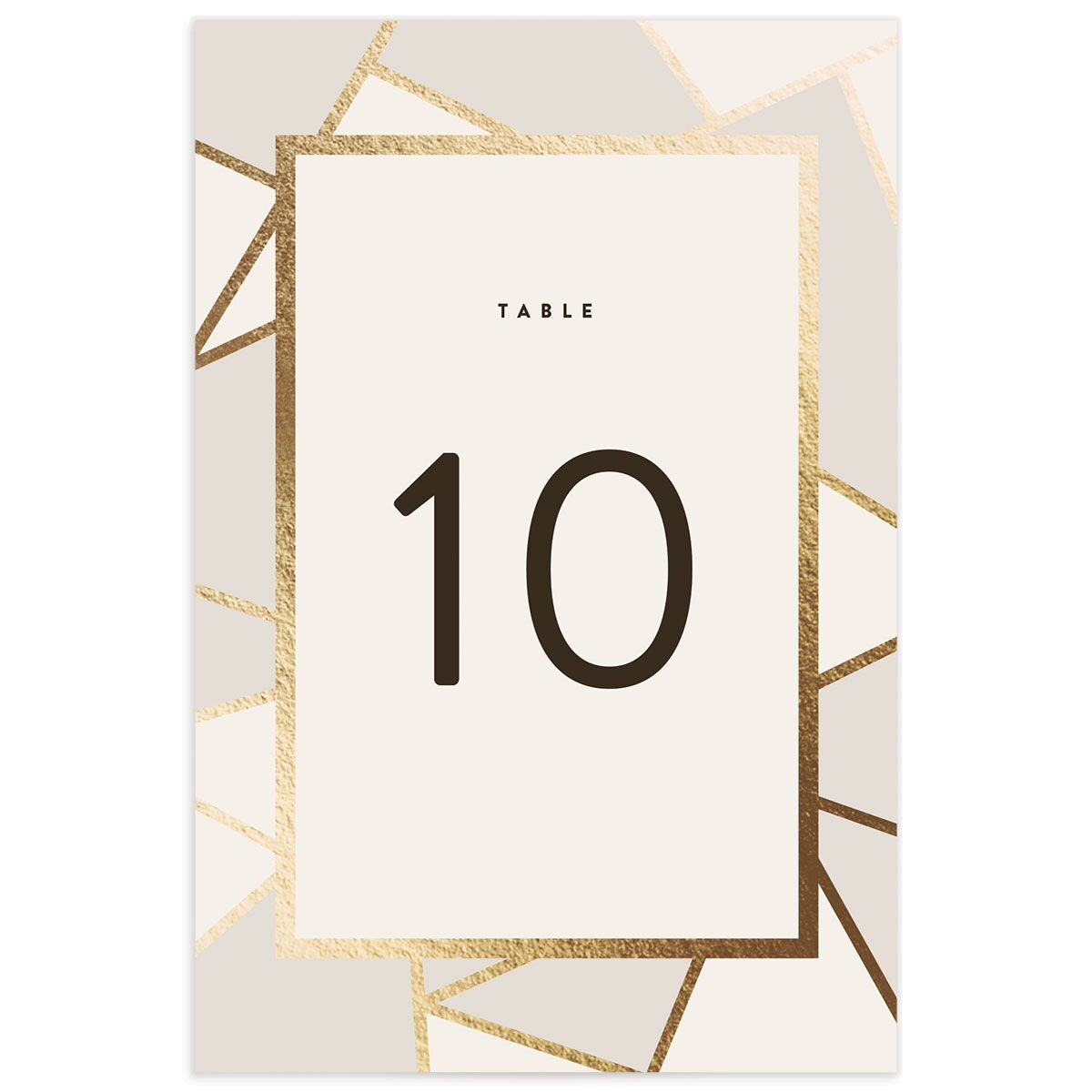Geometric Patterns Table Numbers
