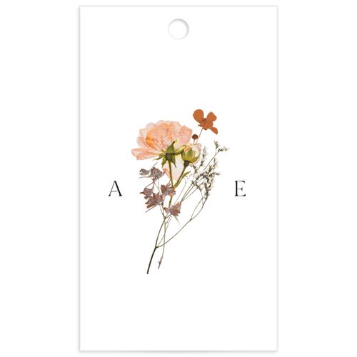 Pressed Flowers Favor Gift Tags - 