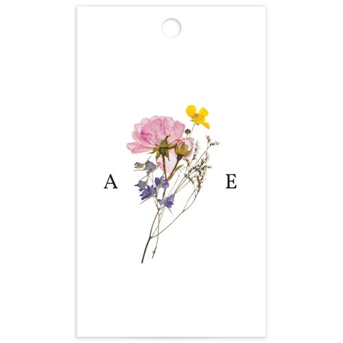 Pressed Flowers Favor Gift Tags