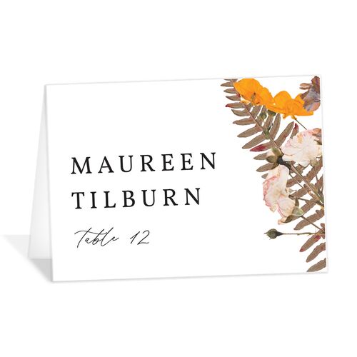Pressed Flowers Place Cards - 
