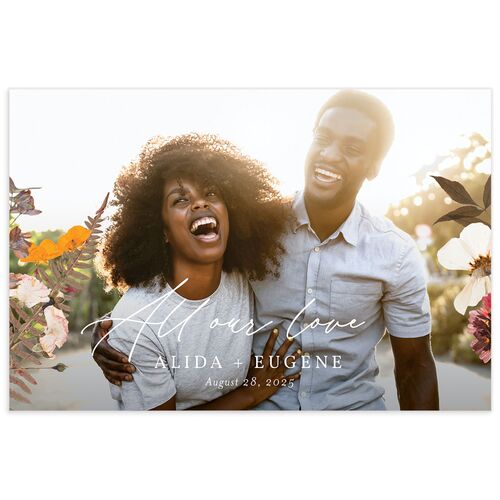 Pressed Flowers Thank You Postcards - 