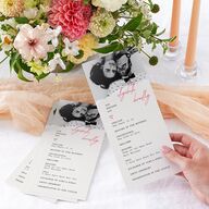 DIY Crafty Photo Wedding Programs Ruby Signature
