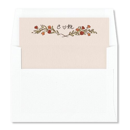 Hand Drawn Tablescape Envelope Liners Pear Standard