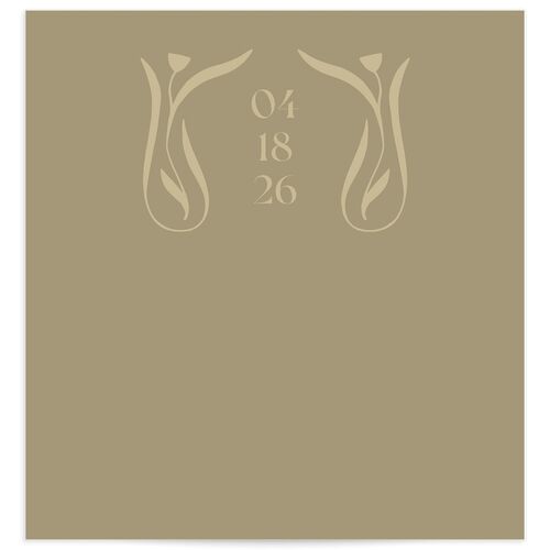 Nouveau Vines Envelope Liners Olive Standard