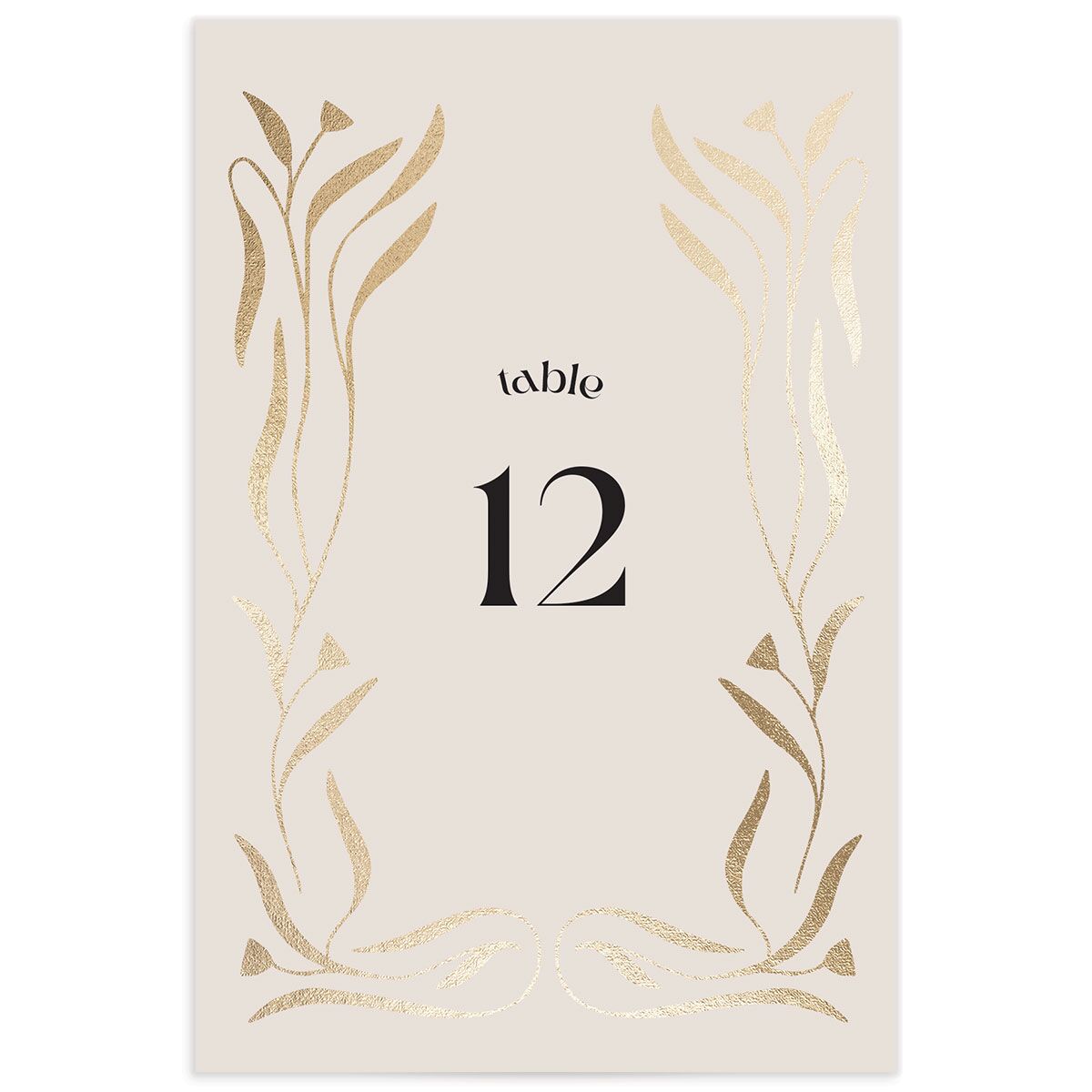 Nouveau Vines Table Numbers