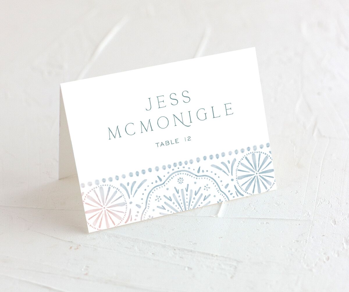 Boho Lace Place Cards Sky Signature