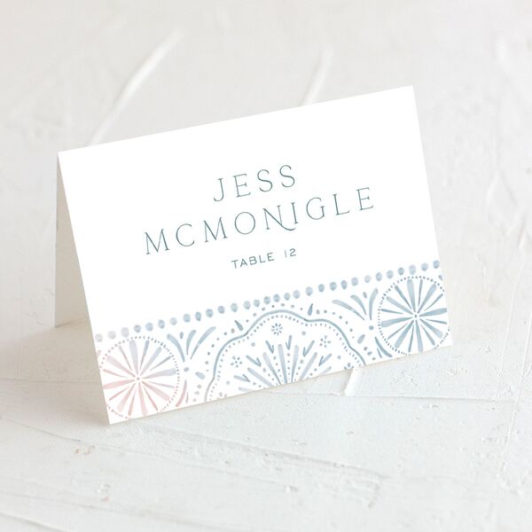 Boho Lace Place Cards Sky Signature