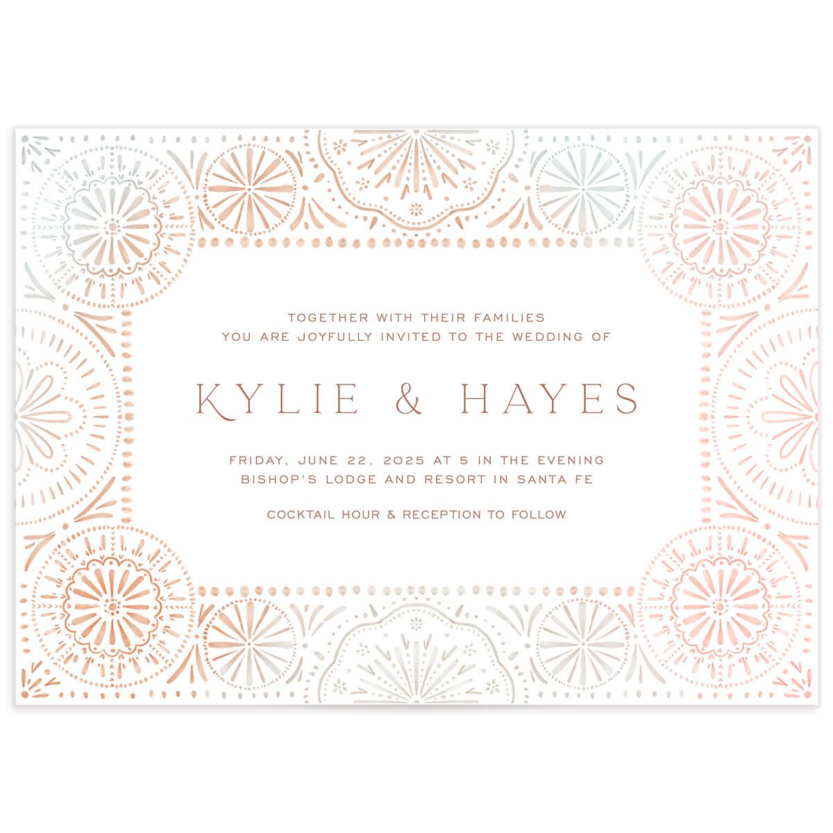 Boho Lace Wedding Invitations