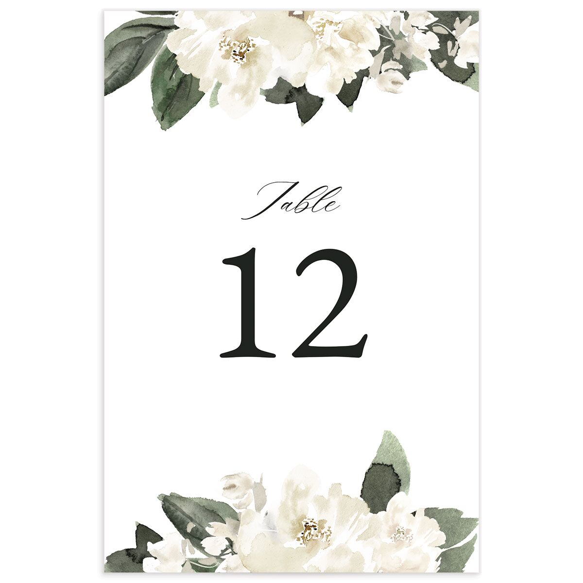 Floral Accent Table Numbers