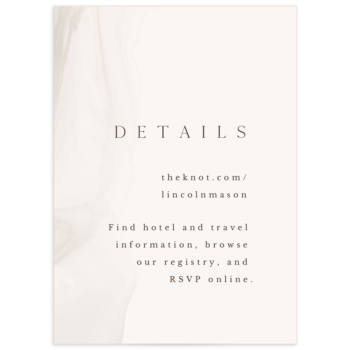 Minimal Ethereal Wedding Enclosure Cards