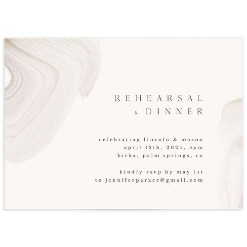 Minimal Ethereal Rehearsal Dinner Invitations