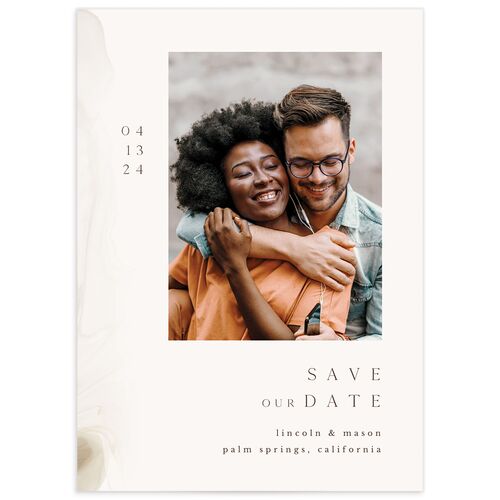 Minimal Ethereal Save The Date Cards