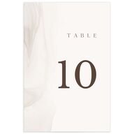 Minimal Ethereal Table Numbers Sand Signature